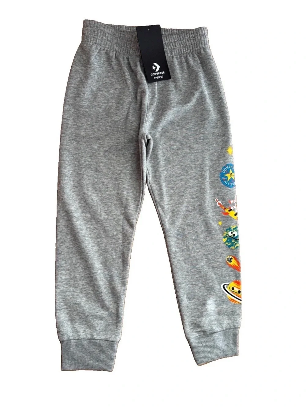 Converse Boys Space Themed 2-Piece S/S Shirt & Jogger Set - Size 6